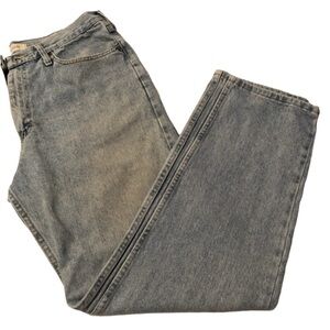 Lee Jeans Blue Denim Relaxed Fit Straight Leg Light Distressed Men's W 36 L 32